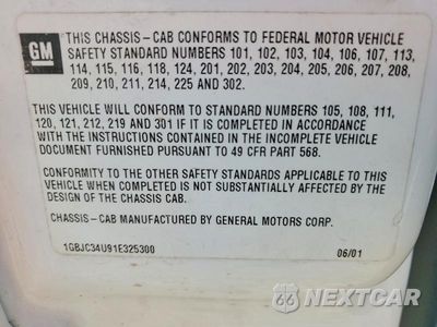 Zdjęcie 12 z 12 samochodu: 2001 CHEVROLET SILVERADO C3500 VIN:1GBJC34U91E325300 - miniatura