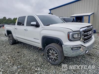 Czwarte zdjęcie samochodu z boku: 2018 GMC SIERRA K1500 SLT VIN:3GTU2NEJ4JG579503 - miniatura