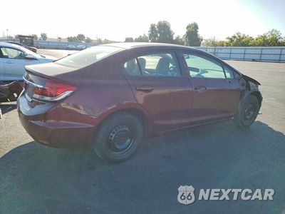 Trzecie zdjęcie samochodu z tyłu: 2013 HONDA CIVIC LX VIN:19XFB2F57DE276952 - miniatura