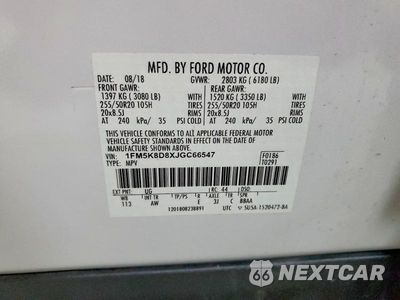Zdjęcie 14 z 14 samochodu: 2018 FORD EXPLORER XLT VIN:1FM5K8D8XJGC66547 - miniatura
