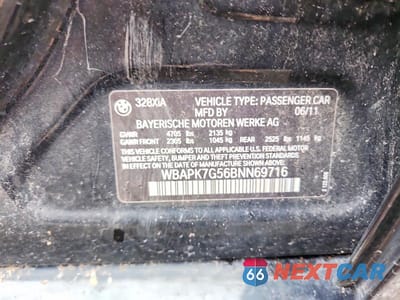 Zdjęcie 12 z 12 samochodu: 2011 BMW 328 XI VIN:WBAPK7G56BNN69716 - miniatura