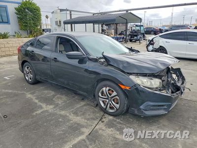Czwarte zdjęcie samochodu z boku: 2016 HONDA CIVIC LX VIN:2HGFC2F5XGH506507 - miniatura