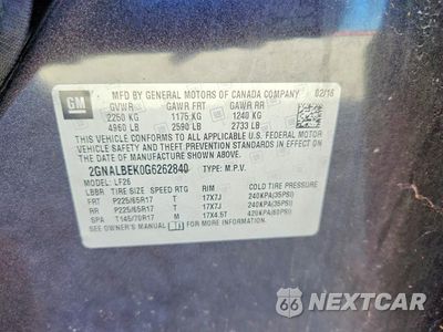 Zdjęcie 13 z 13 samochodu: 2016 CHEVROLET EQUINOX LS VIN:2GNALBEK0G6262840 - miniatura