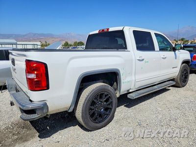 Trzecie zdjęcie samochodu z tyłu: 2018 GMC SIERRA K1500 SLE VIN:3GTU2MEC9JG319450 - miniatura
