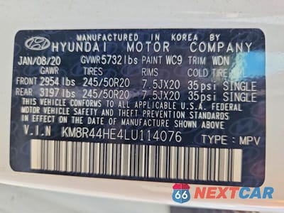 Zdjęcie 13 z 13 samochodu: 2020 HYUNDAI PALISADE SEL VIN:KM8R44HE4LU114076 - miniatura