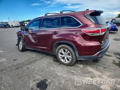 Drugie zdjęcie samochodu z przodu: 2016 TOYOTA HIGHLANDER LE PLUS VIN:5TDZKRFH5GS122427 - miniatura