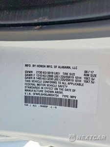 Zdjęcie 13 z 13 samochodu: 2018 HONDA ODYSSEY ELITE VIN:5FNRL6H95JB034734 - miniatura
