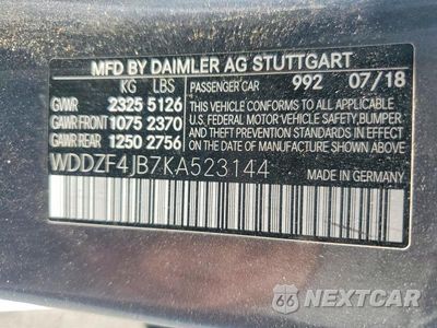 Zdjęcie 13 z 13 samochodu: 2019 MERCEDES-BENZ E 300 VIN:WDDZF4JB7KA523144 - miniatura