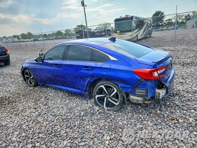 Drugie zdjęcie samochodu z przodu: 2021 HONDA ACCORD SPORT VIN:1HGCV1F34MA080751 - miniatura