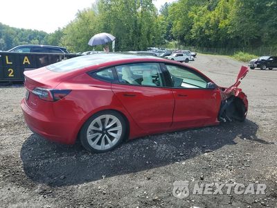 Trzecie zdjęcie samochodu z tyłu: 2021 TESLA MODEL 3 VIN:5YJ3E1EB1MF015631 - miniatura