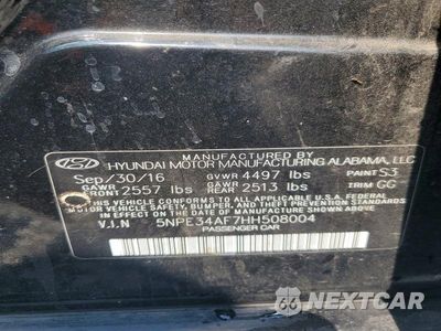 Zdjęcie 12 z 12 samochodu: 2017 HYUNDAI SONATA LIMITED VIN:5NPE34AF7HH508004 - miniatura
