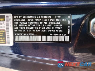 Zdjęcie 12 z 12 samochodu: 2012 VOLKSWAGEN EOS LUX VIN:WVWFW7AH1CV009531 - miniatura