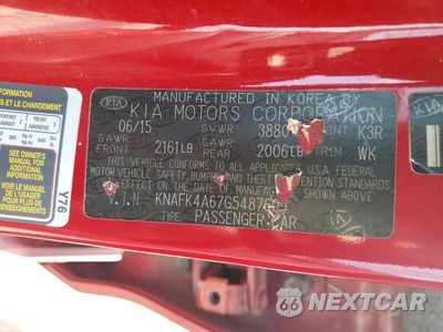 Zdjęcie 12 z 12 samochodu: 2016 KIA FORTE LX VIN:KNAFK4A67G5487609 - miniatura