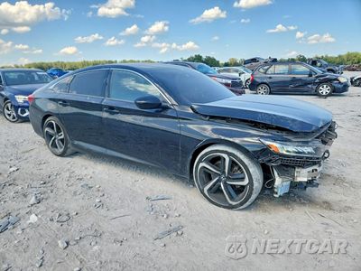 Czwarte zdjęcie samochodu z boku: 2019 HONDA ACCORD SPORT VIN:1HGCV1F37KA156136 - miniatura