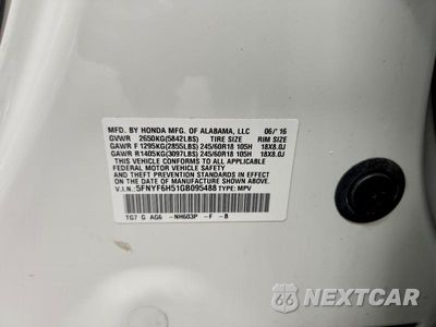 Zdjęcie 13 z 13 samochodu: 2016 HONDA PILOT EXL VIN:5FNYF6H51GB095488 - miniatura