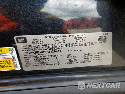 Zdjęcie 13 z 13 samochodu: 2015 BUICK ENCLAVE VIN:5GAKRBKD2FJ120414 - miniatura
