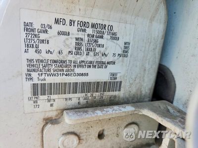 Zdjęcie 12 z 12 samochodu: 2006 FORD F350 SRW SUPER DUTY VIN:1FTWW31P46ED30855 - miniatura