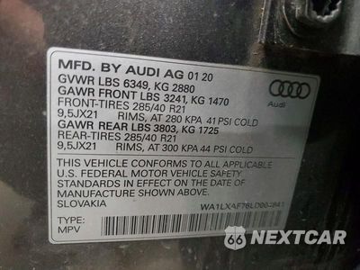 Zdjęcie 13 z 13 samochodu: 2020 AUDI Q7 PREMIUM PLUS VIN:WA1LXAF76LD004841 - miniatura