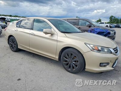 Czwarte zdjęcie samochodu z boku: 2014 HONDA ACCORD EXL VIN:1HGCR3F85EA024668 - miniatura