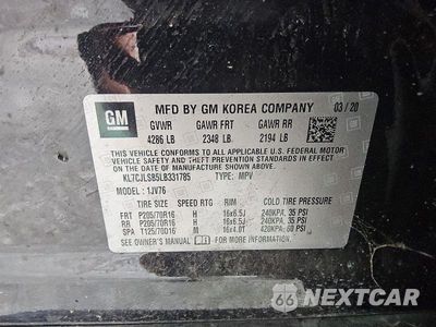 Zdjęcie 13 z 14 samochodu: 2020 CHEVROLET TRAX 1LT VIN:KL7CJLSB5LB331785 - miniatura