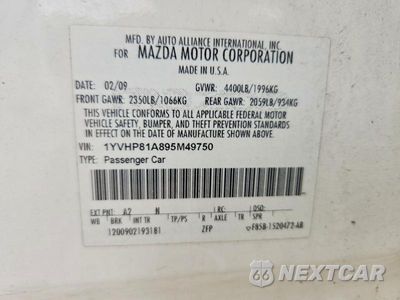 Zdjęcie 13 z 13 samochodu: 2009 MAZDA 6 I VIN:1YVHP81A895M49750 - miniatura