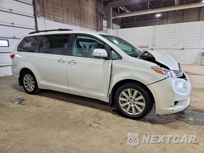 Czwarte zdjęcie samochodu z boku: 2017 TOYOTA SIENNA LIMITED PREMIUM 7-PASSENGER VIN:5TDDZ3DC4HS163661 - miniatura