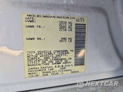 Zdjęcie 12 z 12 samochodu: 2014 NISSAN ALTIMA SV VIN:1N4AL3AP5EC164395 - miniatura
