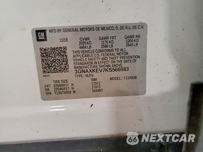 Zdjęcie 12 z 12 samochodu: 2019 CHEVROLET EQUINOX LT VIN:3GNAXKEV7KS566983 - miniatura