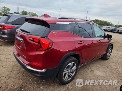 Trzecie zdjęcie samochodu z tyłu: 2018 GMC TERRAIN SLT VIN:3GKALVEV7JL303623 - miniatura