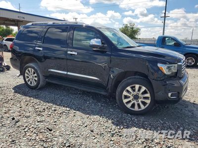 Czwarte zdjęcie samochodu z boku: 2018 TOYOTA SEQUOIA PLATINUM VIN:5TDDY5G1XJS159158 - miniatura