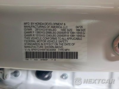 Zdjęcie 13 z 13 samochodu: 2026 HONDA PILOT EXL VIN:5FNYG1H44TB030958 - miniatura