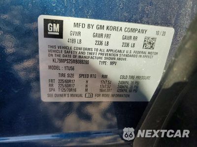 Zdjęcie 13 z 13 samochodu: 2021 CHEVROLET TRAILBLAZER LT VIN:KL79MPS25MB088280 - miniatura