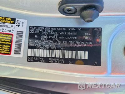 Zdjęcie 14 z 14 samochodu: 2022 TOYOTA SIENNA LE VIN:5TDKRKEC7NS113056 - miniatura