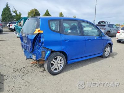 Trzecie zdjęcie samochodu z tyłu: 2007 HONDA FIT S VIN:JHMGD38647S043573 - miniatura