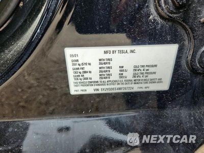 Zdjęcie 13 z 13 samochodu: 2021 TESLA MODEL Y VIN:5YJYGDEE4MF267224 - miniatura
