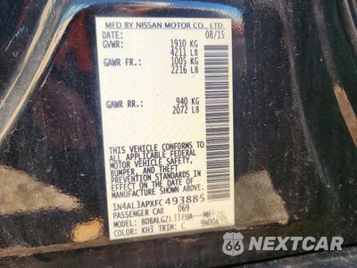 Zdjęcie 13 z 13 samochodu: 2015 NISSAN ALTIMA 2.5 S VIN:1N4AL3APXFC493885 - miniatura