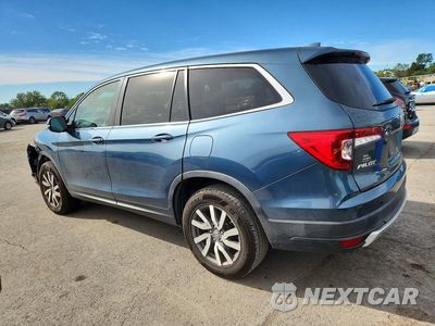 Drugie zdjęcie samochodu z przodu: 2021 HONDA PILOT EXL VIN:5FNYF6H57MB103119 - miniatura