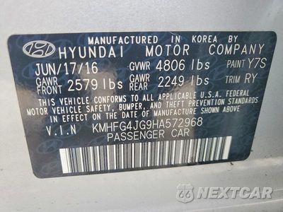 Zdjęcie 12 z 12 samochodu: 2017 HYUNDAI AZERA BASE VIN:KMHFG4JG9HA572968 - miniatura