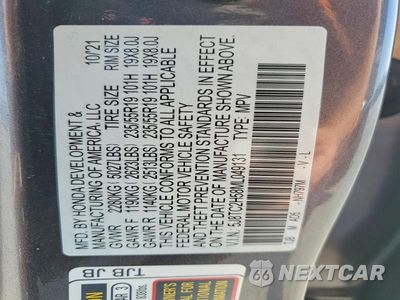 Zdjęcie 14 z 14 samochodu: 2021 ACURA RDX TECHNOLOGY VIN:5J8TC2H58ML049131 - miniatura