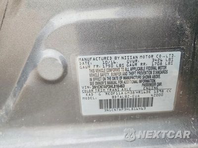 Zdjęcie 12 z 12 samochodu: 2017 NISSAN VERSA 1.6 SV VIN:3N1CN7AP3HL816463 - miniatura