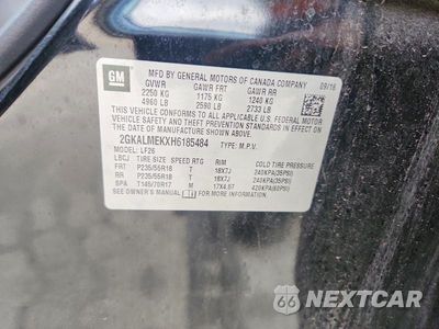 Zdjęcie 13 z 13 samochodu: 2017 GMC TERRAIN SLE VIN:2GKALMEKXH6185484 - miniatura