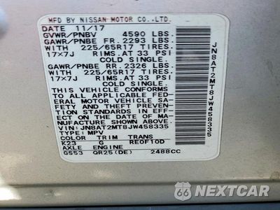 Zdjęcie 14 z 14 samochodu: 2018 NISSAN ROGUE S VIN:JN8AT2MT8JW458335 - miniatura
