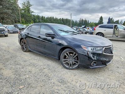 Czwarte zdjęcie samochodu z boku: 2019 ACURA TLX ADVANCE VIN:19UUB3F88KA801896 - miniatura