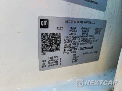 Zdjęcie 12 z 12 samochodu: 2022 CHEVROLET SILVERADO LTD K1500 LT VIN:1GCUYDET2NZ168486 - miniatura