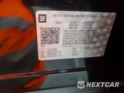 Zdjęcie 13 z 13 samochodu: 2019 CHEVROLET EQUINOX LT VIN:2GNAXJEV1K6241982 - miniatura