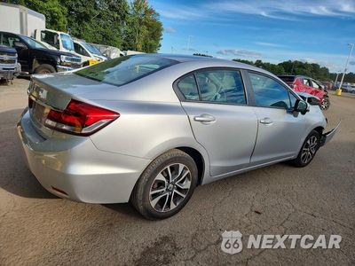 Trzecie zdjęcie samochodu z tyłu: 2015 HONDA CIVIC EX VIN:19XFB2F82FE255066 - miniatura