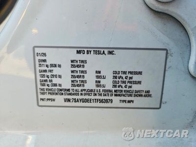 Zdjęcie 12 z 12 samochodu: 2026 TESLA MODEL Y VIN:7SAYGDEE1TF563979 - miniatura