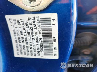 Zdjęcie 12 z 12 samochodu: 2015 HONDA CIVIC EX VIN:19XFB2F8XFE279017 - miniatura