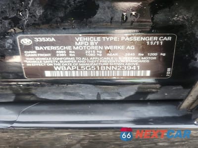 Zdjęcie 12 z 12 samochodu: 2011 BMW 335 XI VIN:WBAPL5G51BNN23941 - miniatura