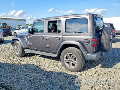 Drugie zdjęcie samochodu z przodu: 2020 JEEP WRANGLER UNLIMITED SAHARA VIN:1C4HJXEN0LW335399 - miniatura